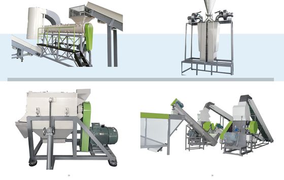500kg/Hr PETフラックスペレット化機械 SSPシステムを持つ自動ペレット化リサイクルマシン