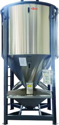 ステンレス鋼 プラスチック リサイクル ペレット化機械 垂直混合ドライヤー 保存